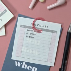 체크리스트 메모, 1개, 상세페이지 참조, 상세페이지 참조