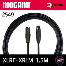 모가미 2549 XLRF-XLRM 1.5m 케이블 (리안 블랙골드), 1개, 블랙, 2549 XLRF-XLRM (리안 블랙)