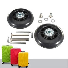 60X18MM 블랙 수하물 여행 가방 / 인라인 아웃도어 스 60X18MM Black Luggage Suitcase / Inline Outdoor Skate Replacement, 60X18 MM, 1개
