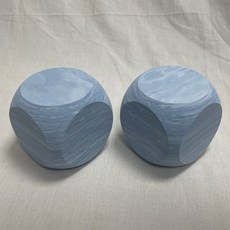 DAYEHFOAM 8cm EVA FOAM木紋骰子(無印圖案）（2個/組）, 8cm圓角大理石紋骰子（淺藍*2）, 1個