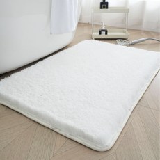 앤썰 푹신하고 부드러운 발매트, 화이트