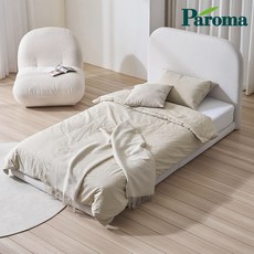 파로마 베이 에나 저상형 패브릭 침대 프레임+매트리스(슈퍼싱글/ 퀸/ 킹), 01.SS프레임 OGM0173 착불_아이보리