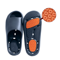 울이즈쿨 미끄럼방지 EVA 욕실화 실내화, 1개, 네이비