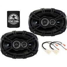 키커 스피커 6x9 인치 포드 F250F350F450F550 20172024 업그레이드 키트 DS 시리즈 쌍 하네스 포함 차량용 오디오 전면 도어 DSC6930 43DSC693, 키커 스피커 6x9 인치 포드 F250F350F450F
