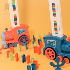 자동 배치 장치 연쇄 반응 놀이 창의력 발달 집중력 향상 두뇌 개발 유아 어린이, 1개, 파란색