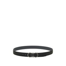 페라가모 간치니 엠보스드 레더 벨트