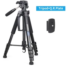 INNOREL RT20 184cm 높이 전화 홀더 DSLR 핸드폰 Gopro 필인 용 경량 스탠드, 02 Tripod and Q.R.Plate, 01 빠른, 01 Tripod and Q.R.Plate