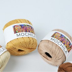 [앵콜스] (10+1) 모칠라코튼 50g 가방소품 뜨개실, 1개, 34 카라멜(낱볼)