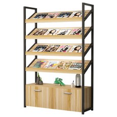 서점진열대 잡지 선반 도서관 북선반 전면책장 홍보물, 1단, 맞춤 제작 가능 프레임