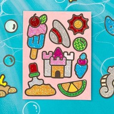 셀로판지 여름 여름방학버티기 포일아트 해변B 986000ea (개), 본상품