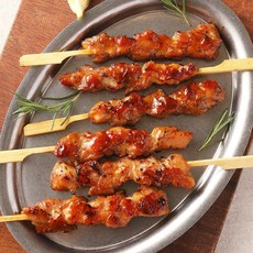 숯불직화 데리야끼 닭꼬치 400g(10꼬치) 닭다리살 간식 캠핑 안주 야식, 1개, 400g
