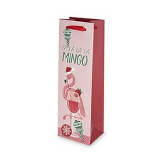 케이크워크 싱글-보틀 백 와인케이스, 1개, Retro Flamingo