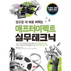 필요할 때 바로 써먹는애프터이펙트 실무테크닉:CC 2013~2018 사용자 포함, 성안당