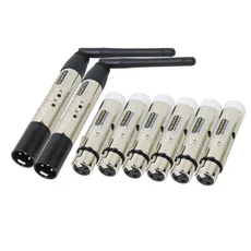 2.4G ISM Dmx 컨트롤러 무선 수신기 송신기 DMX512 신호 DJ 루세스 디스코 라이트 이동 헤드, 01 영국 플러그, 10 2T And 6R