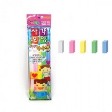 사각모양 미술용 수수깡 수수깡대용량 10봉 색상랜덤 10개입, 1개, 상세페이지 참조