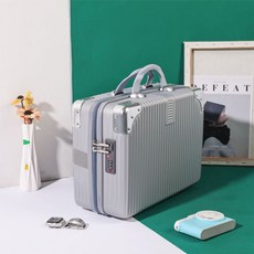 초경량 소형캐리어 트렁크 1박2일 가벼운 승무원 여행용가방, 기질은[알루미늄각], 14인치 [표준타입+잠금없음]