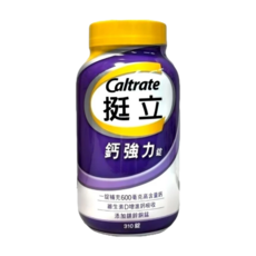 Caltrate 挺立 鈣強力錠 補充600毫克鈣 添加維生素D, 1個, 310顆