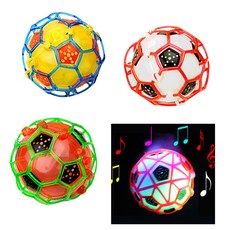 파피앙 LED 춤추는 축구공 크레이지축구공 불빛공 야광공 뮤직축구공 어린이선물-건전지포함, 3EA(색상혼합), 1개