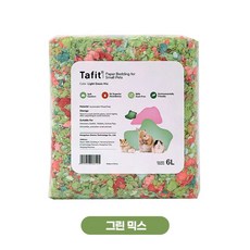 타핏 뭉게구름 페이퍼 베딩 -그린 믹스 (B93), 1개, 450g