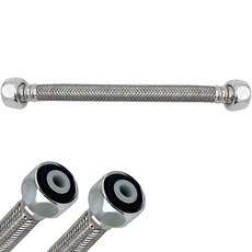 세면대 고압호스 20cm 국산 세면기 연결 조절대 자바라 앵글밸브 조절밸브, 1개