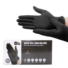 글러브써밋 니트릴장갑 블랙 M, 중(M), 1개