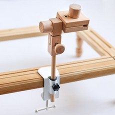 繡架繡繃支夾桌面法式繡架框固定夾手工diy刺繡工具十字繡桌邊夾, 白色底座桌邊夾繡架（無繡繃）, 1個