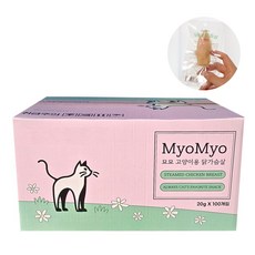 묘묘 닭가슴살 고양이간식, 100개, 20g, 닭고기