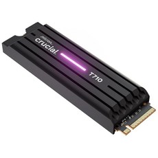 Crucial 크루셜 T710 PCIe Gen5 NVMe 1TB SSD - 방열판 최대 14 900MB/s 노트북 및 데스크탑 호환(PC) 크리에이티브 게이머용 솔리드, Crucial T710 PCIe Gen5 NVMe 1T