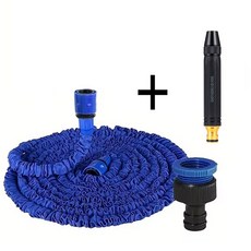 25FT-200FT 확장 가능한 매직 호스 홈 가든 급수 물 파이프 고압 세차 청소 원예 용품, 03 Blue hose, 175피트, 1개