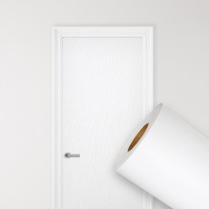 퀸하우징 방문 현관문 단색 인테리어필름 문 시트지, 18. 우드 밀크 화이트 DWQ402