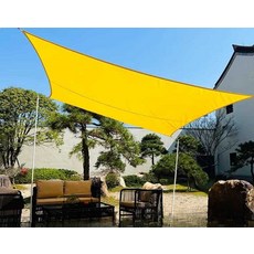 차양막 캐노피 옥상 카페 테라스 썬쉐이드 야외 그늘막 방수, 1개, 4. 2x1.5m 베이지 곡선 D링