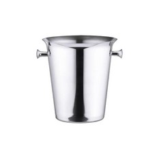 不鏽鋼歐式香檳桶 - 加厚保冷、大容量派對香檳桶, 1個, 銀耳