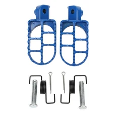호환 오토바이 발 페그는 Yamaha PW50 80 TW200 XR50R CRF50 CRF100F 먼지 핏 자전거 용 Footpegs에 달려, 02 Dark Blue