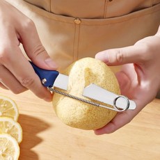 주방 필러 2 in 1 야채 과일 스프링 당근 감자 슈레더 가제트가있는 빠른 슬라이스 커터, 01 Blue, 1개