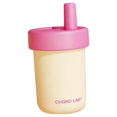 차코랩 보보 휴대용 대용량 듀얼 드링크 보온병, 1개, 485ml, 바닐라 옐로