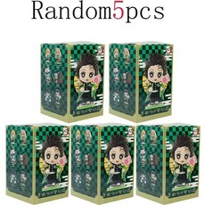 귀멸의칼날굿즈 귀멸의칼날피규어 캐릭터 젠이츠 미츠리, 19 Random 5pcs, 1개