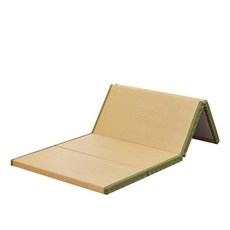 바닥매트리스 원룸용 접이식 간이 손님용 원룸 게스트용, 1cm, 제이드베이지옐로우+그린
