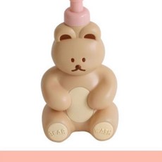곰돌이 거품용기 핸드워시 디스펜서 주방세제 물비누, 1개, B. PINK 분홍색 병뚜껑 + 연갈색 병 본체