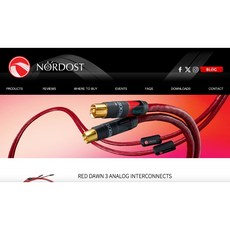 沐耳 美國 Nordost 紅色曙光3代 6N無氧銅鍍銀訊號線 1米 發燒音響線材, 1個