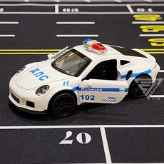【台灣出貨】1:43合金超跑模型車，仿真警車合金模型，兒童玩具賽車, 【警車】保時捷, 1個