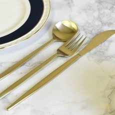 대목 샤틴무광 스텐 나이프 식탁플레이팅