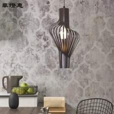 日式風吊燈 北歐風鐵藝吊燈 - 簡約現代風, 紅色