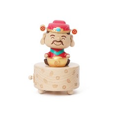 風生水起財神爺彈跳音樂盒