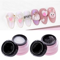 쪼물젤 엠보젤8ml 화이트 투명 네일아트엠보젤, 쪼물젤8ml -화이트, 1개, 8ml