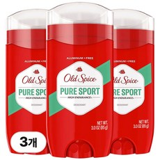 올드스파이스 하이 인듀어런스 퓨어 스포츠 남성 데오드란트, 85g, 3개