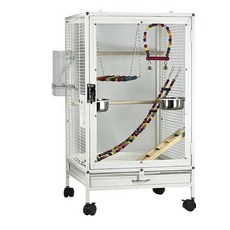 앵무새케이지 앵무새장 투명 사육장 대형새장 바퀴달린 표준구성46x48.5x 155CM 고급형 내구성, 1개, 기본 색상
