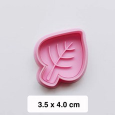 中秋 卡通森林動物餅乾模 貓頭鷹 小鹿 松鼠 楓葉 樹葉 小熊 狐狸 Diy烘焙壓模 餅乾模具 親子 手工造型餅乾, 1個, 小樹葉