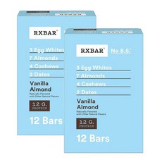 RXBAR 알엑스바 프로틴바 바닐라 아몬드 12p 624g, 2개
