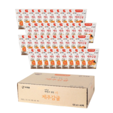 최대한Da 제주 감귤주스 어린이 소포장 쥬스, 40개, 125ml