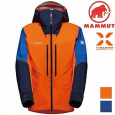 Mammut 長毛象 Nordwand Advanced HS 男款 防水登山外套, 2221 復刻橘/夜藍, 1個